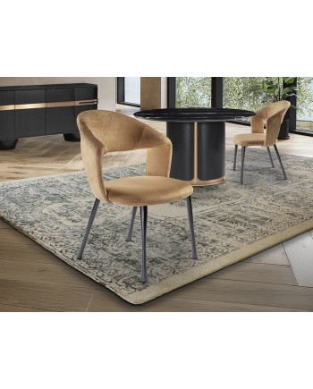 WILLY- SILLA - CAMEL/NEGRO